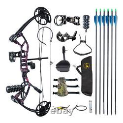 10-40lbs Adjustable Compound Bow Arrow Set Youth Archery Hunting Shooting Target