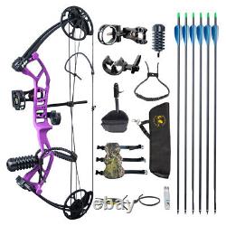 10-40lbs Adjustable Compound Bow Arrow Set Youth Archery Hunting Shooting Target