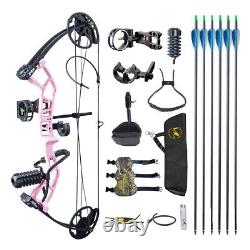 10-40lbs Adjustable Compound Bow Arrow Set Youth Archery Hunting Shooting Target