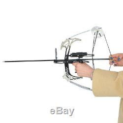 14 Mini Compound Bow Set 25lbs Bowfishing Hunting Archery Triangle Bow Arrows