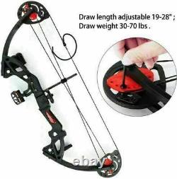 15-29LBS Youth Compound Bow Kit With4pcs Arrows Target Right Hand Practice Hunting