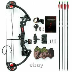 15-29lbs Pro Compound Bow Right Hand Bow Kit Archery Arrow Target Hunting Set US