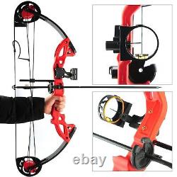 15-29lbs Youth Compound Right Hand Bow Kit for Archery Target Practice Hunting