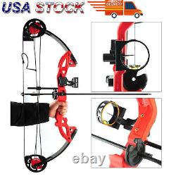 15-29lbs Youth Compound Right Hand Bow Kit for Archery Target Practice Hunting