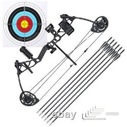 16-28 Lb Youth Compound Bow Set Archery Arrow Target Practice Hunting With6 Arrow