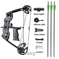 16 Compound Bow Set 35lbs Archery Arrow Fishing Hunting Right Left Hand Mini