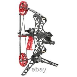 18 Mini Compound Bow Set 35-38lbs Dual-use Steel Ball Arrows Archery Hunting