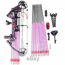 19-30 / 10-50 LBS Compound Bow and Arrow Archery Hunting Target Kit Limbs Bow