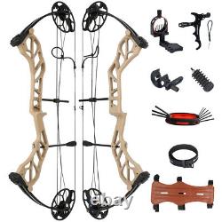 19-70lbs Archery Hunting Compound Bow Set 19-30 Draw Length up to IBO 320fps