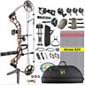 19-70lbs Topoint Trigon Archery Compound Bow Target Hunting Set Arrows Quiver Rh