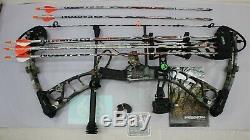 2019 Mission MXR Hunting 40-70# (23.5 to 29.5 DL) Compound Bow FULL Package