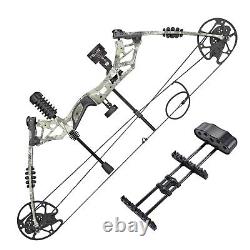 20-70LBS Pro Compound Bow 12 Arrows Kit Hunting Target Archery Practice 320fps