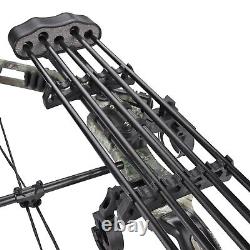 20-70 Lbs Camo Compound Bow Archery Hunting Kit Adjustable High Aiming Accuracy