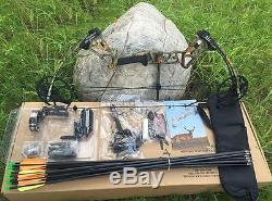 20-70lbs Compound Bow 56'' Magnesium Alloy Archery RH Hunting Accessories Set