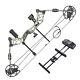 20 To 70 Lbs Compound Bow Archery Hunting Kit With Release Aid &12 Carbon Arrows