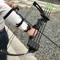 20lbs Black Traditional Compound Bow Hunting Fishing Right Hand Archery US Stock
