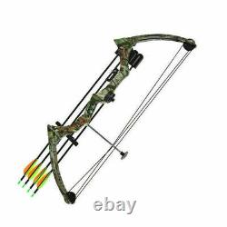 20lbs Camo Traditional Compound Bow Hunting Fishing Right Hand Archery US Stock