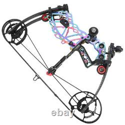 24 Mini Compound Bow 40-75lbs Steel Ball Arrows Archery Hunting Fishing LH RH