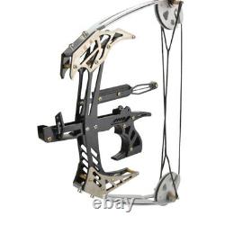 25lbs MINI Compound Bow Set Fishing Triangle Bow Right Hand Archery Hunting