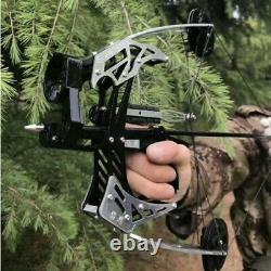 25lbs MINI Compound Bow Set Fishing Triangle Bow Right Hand Archery Hunting
