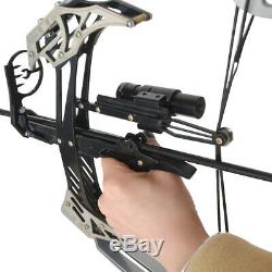 25lbs Mini Compound Bow Set 14 Triangle Bow Arrows Archery Hunting Fishing