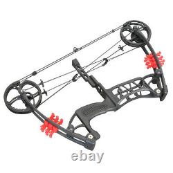 30-55lbs Archery Compound Bow Dual-use Catapult Steel Ball Arrows Aluminium Hunt