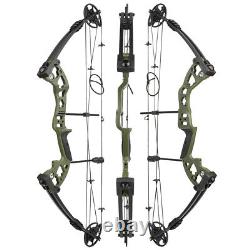 30-55lbs Compound Bow Set Archery Arrows Hunting Adjustable Right Left Shooting