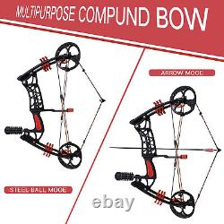 30-60Lb Steel Ball Compound Bow Hunt Bowfishing Adjustable Draw Bag Accessories
