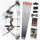 30-70lbs Compound Bow Kit Arrows Set Bow Sight Archery Rh Shooting Hunting