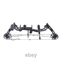 329fps Adult Compound Bow Kit Archery Hunting Shooting with 12 Arrows 35-70lbs