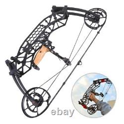 35-65lbs Compound Bow Steel Ball Dual-Use Archery Left Right Hand Hunting TUOLU