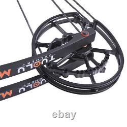 35-65lbs Compound Bow Steel Ball Dual-Use Archery Left Right Hand Hunting TUOLU
