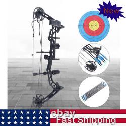 35-70LBS 329FPS Adult Compound Bow Set Archery Hunting Shooting with 12 Arrows