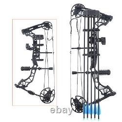 35-70lbs 329fps Adult Compound Bow Kit Archery Hunting Shooting With 12 Arrows