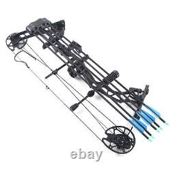 35-70lbs 329fps Adult Compound Bow Set Archery Hunting Shooting + 12 Arrows US
