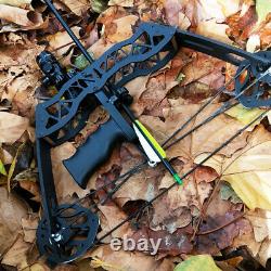 35lbs Mini Compound Bow Arrow Set 16 Hunting Archery Right Left Hand LaserSight