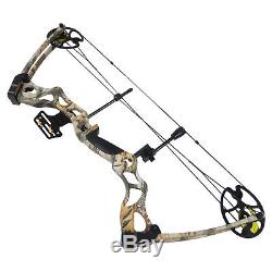 40-70 lb Black / Green / Tree Camouflage Camo Archery Hunting Compound Bow 75 55