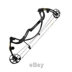 50-65lbs Archery Compound Bow 330FPS Adjustable Hunting Shooting Carbon Fiber