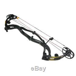 50-65lbs Archery Compound Bow 330FPS Adjustable Hunting Shooting Carbon Fiber