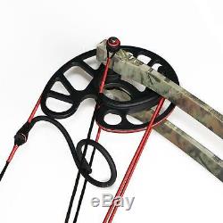50lbs Camo Archery Triangle Compound Bow Hunting Right Left Hand Fishing Bear