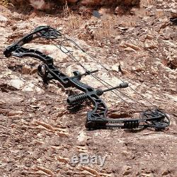 Archery 30-70lbs Compound Bow Adjustable Black Target Outdoor Hunting Sports Bow