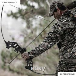 Archery Bows Black Straight Long Bow Hunting Training Practice Arrow Head 40 Lbs