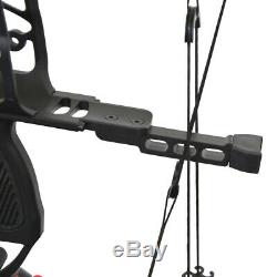 Archery Compound Bow 30-55lbs Dual-use Catapult Steel Ball Arrows Aluminium Hunt