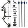 Archery Compound Bow Arrows Set 30-70lbs Right Hand Outdoor Hunting Shoot 320fps
