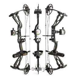 Archery Compound Bow Set 0-60lbs Carbon Arrows Archery Hunting Target Shooting