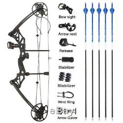 Archery Compound Bow Set 30-70lbs Sight Stabilizer Arrow Rest Bow Arrow Hunting