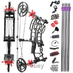 Archery Compound Bow Short Axis 40-65lbs Steel Ball BowFishing Bow Shoot Hunting