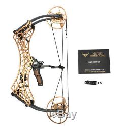Archery Compound Bow Short Axis Adjustable 40-85lbs Portable Hunting Fishing