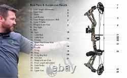 Archery Dragon X8 RTH Compound Bow Package for Adults and Teens, 18-31 Draw