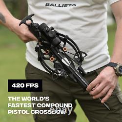 BALLISTA BAT Reverse Draw Compound Pistol Crossbow Hunting Fishing 420fps/150lbs